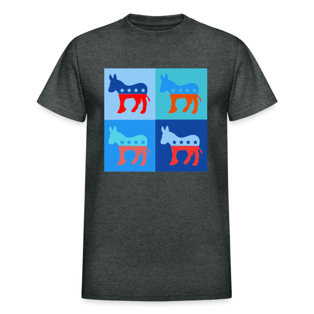 DEM DONKEY TEE - deep heather