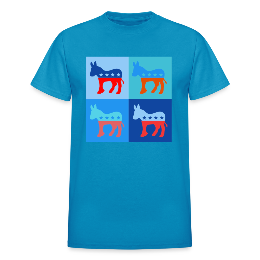 DEM DONKEY TEE - turquoise