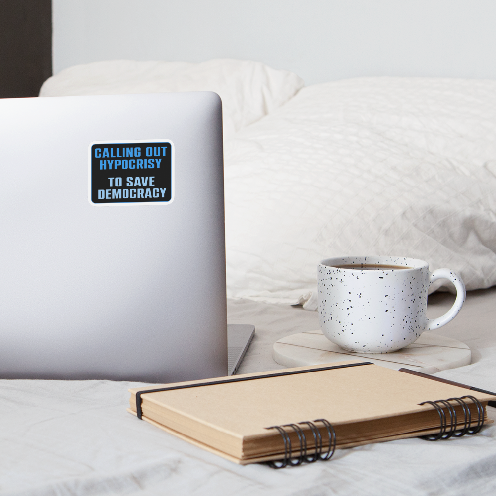 HYPOCRISY STICKER - white matte