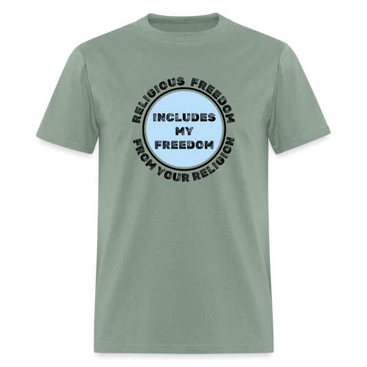 RELIGIOUS FREEDOM TEE - sage