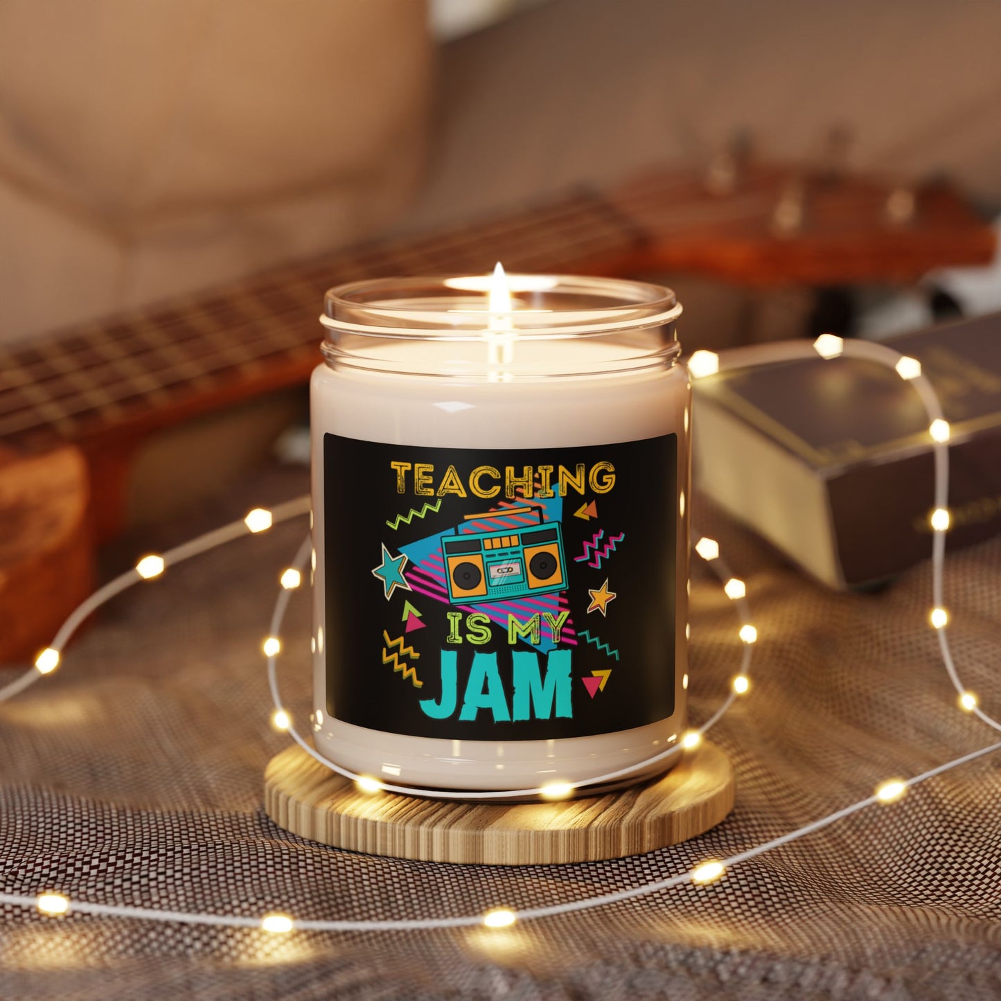 TEACHING IS MY JAM Scented Soy Candle, 9oz