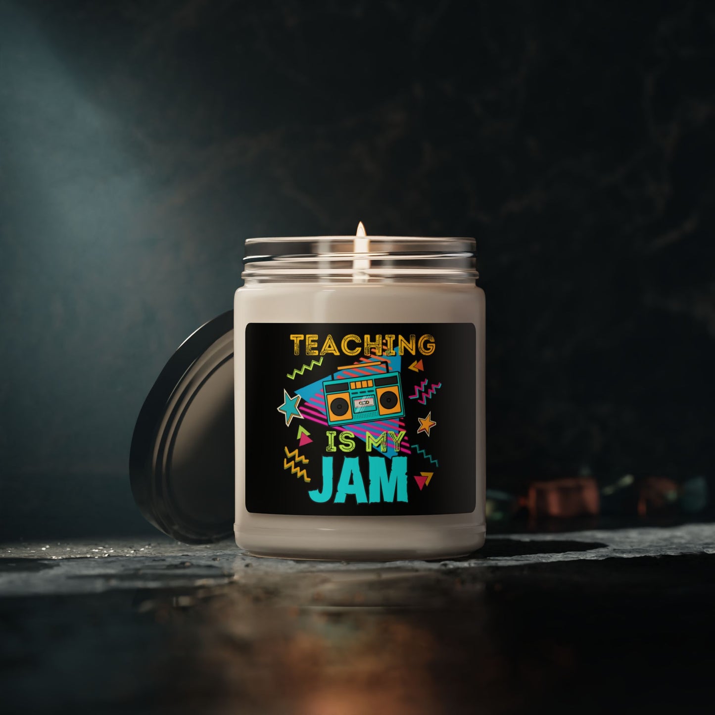 TEACHING IS MY JAM Scented Soy Candle, 9oz