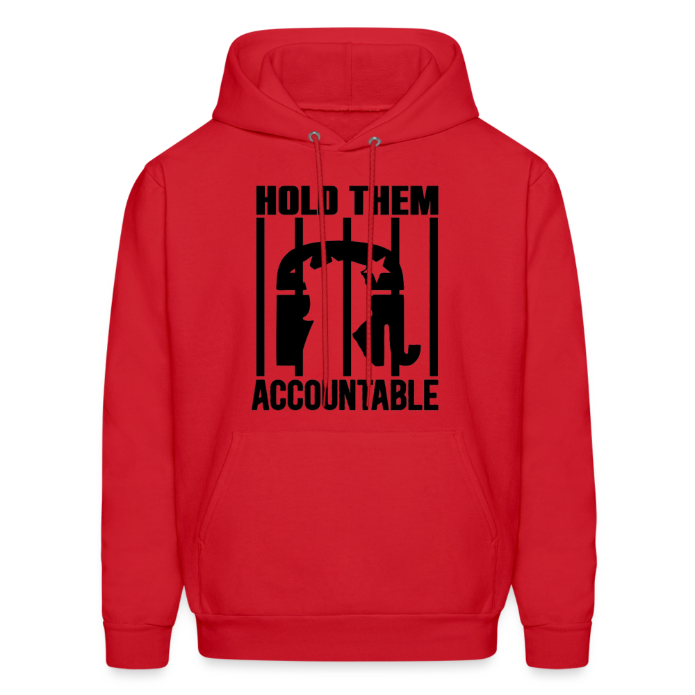 HOLD THEM ACCOUNTABLE HOODIE - BLACK DESIGN