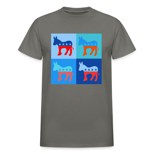 DEM DONKEY TEE - charcoal