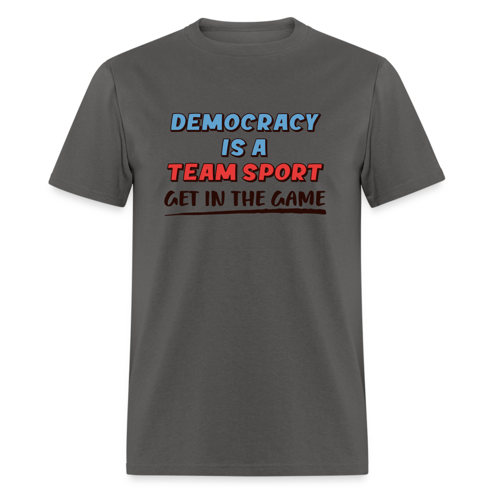 TEAM SPORT TEE - charcoal