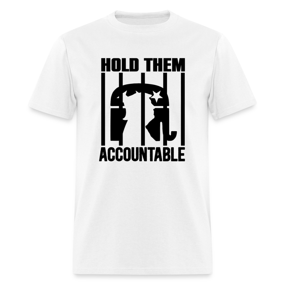 HOLD THEM ACCOUNTABLE TEE - BLACK DESIGN - white