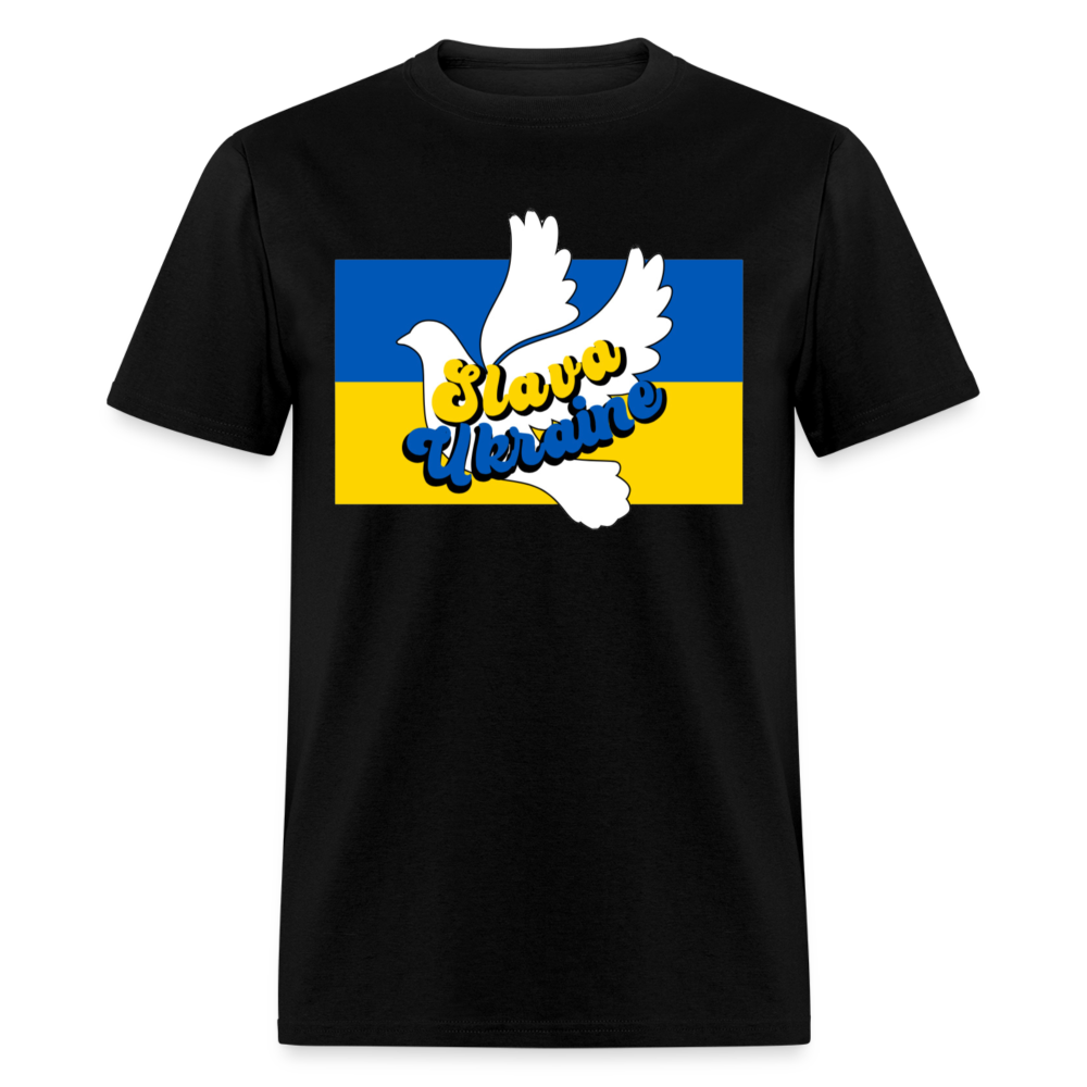 UKRAINE DOVE TEE - black