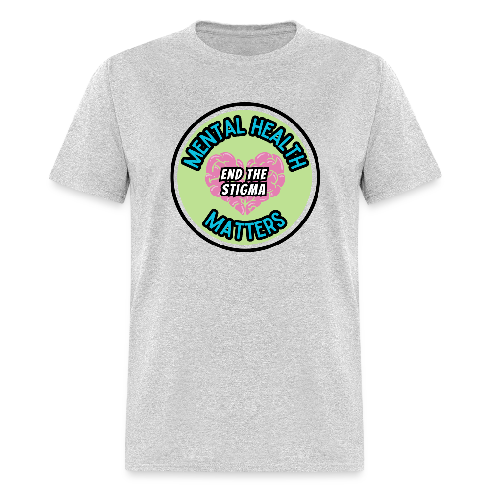 END THE STIGMA TEE - heather gray