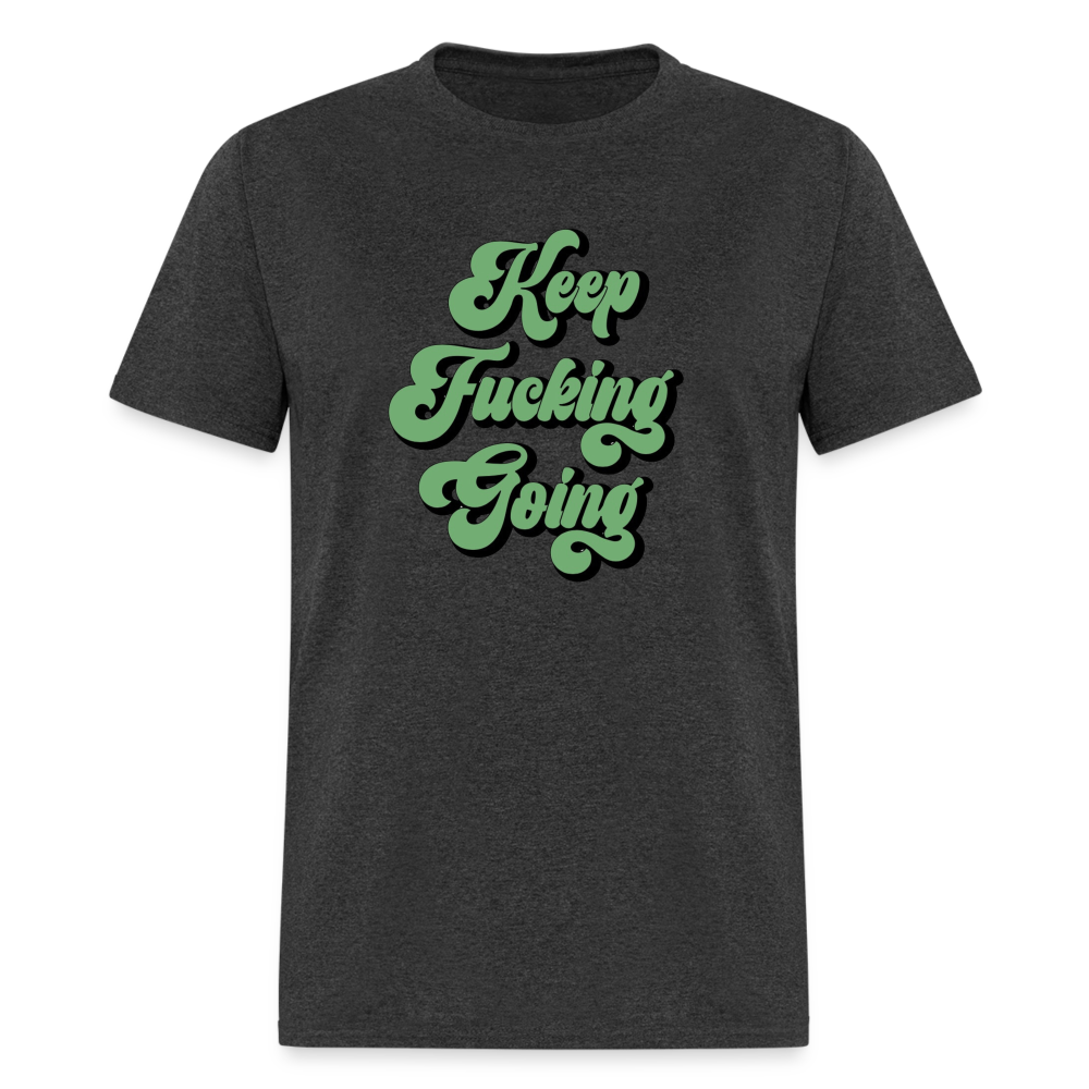 KEEP GOING TEE - heather black