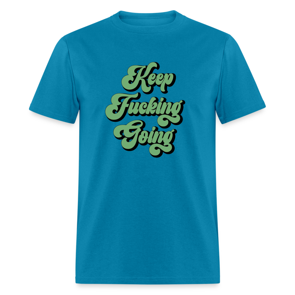 KEEP GOING TEE - turquoise