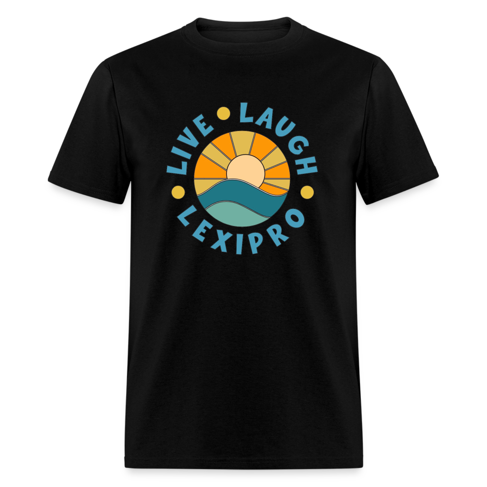 LIVE LAUGH LEXIPRO TEE - black