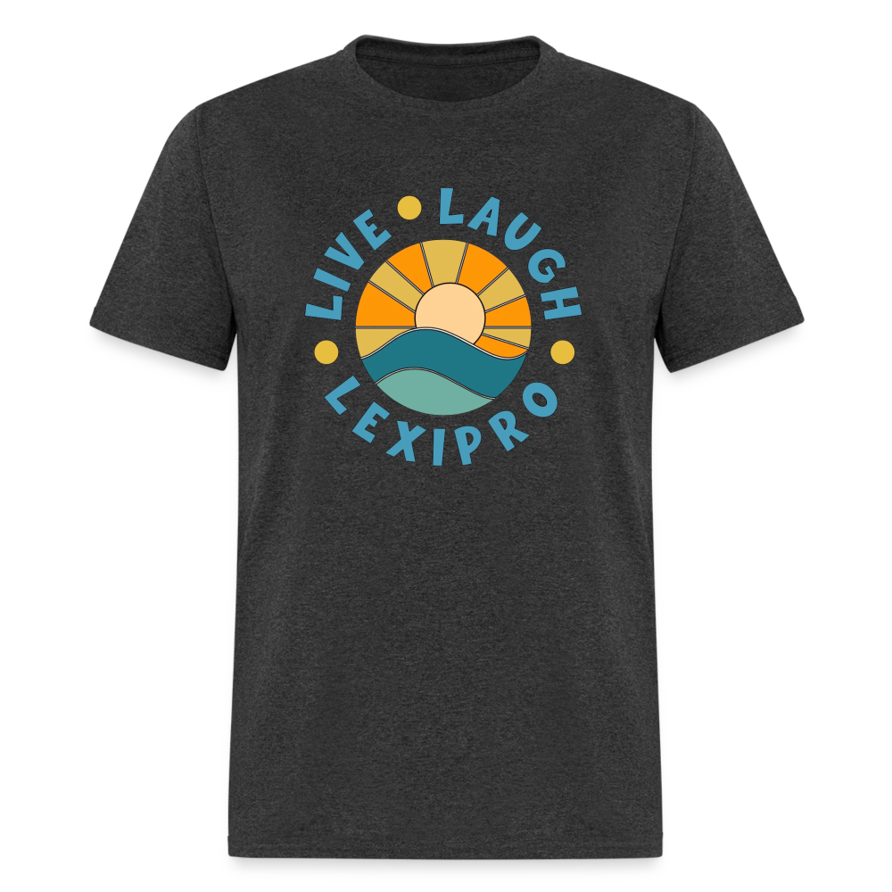 LIVE LAUGH LEXIPRO TEE - heather black