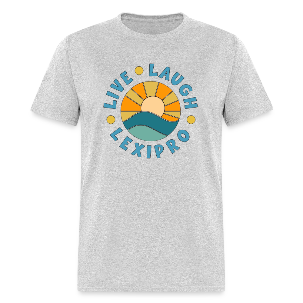 LIVE LAUGH LEXIPRO TEE - heather gray