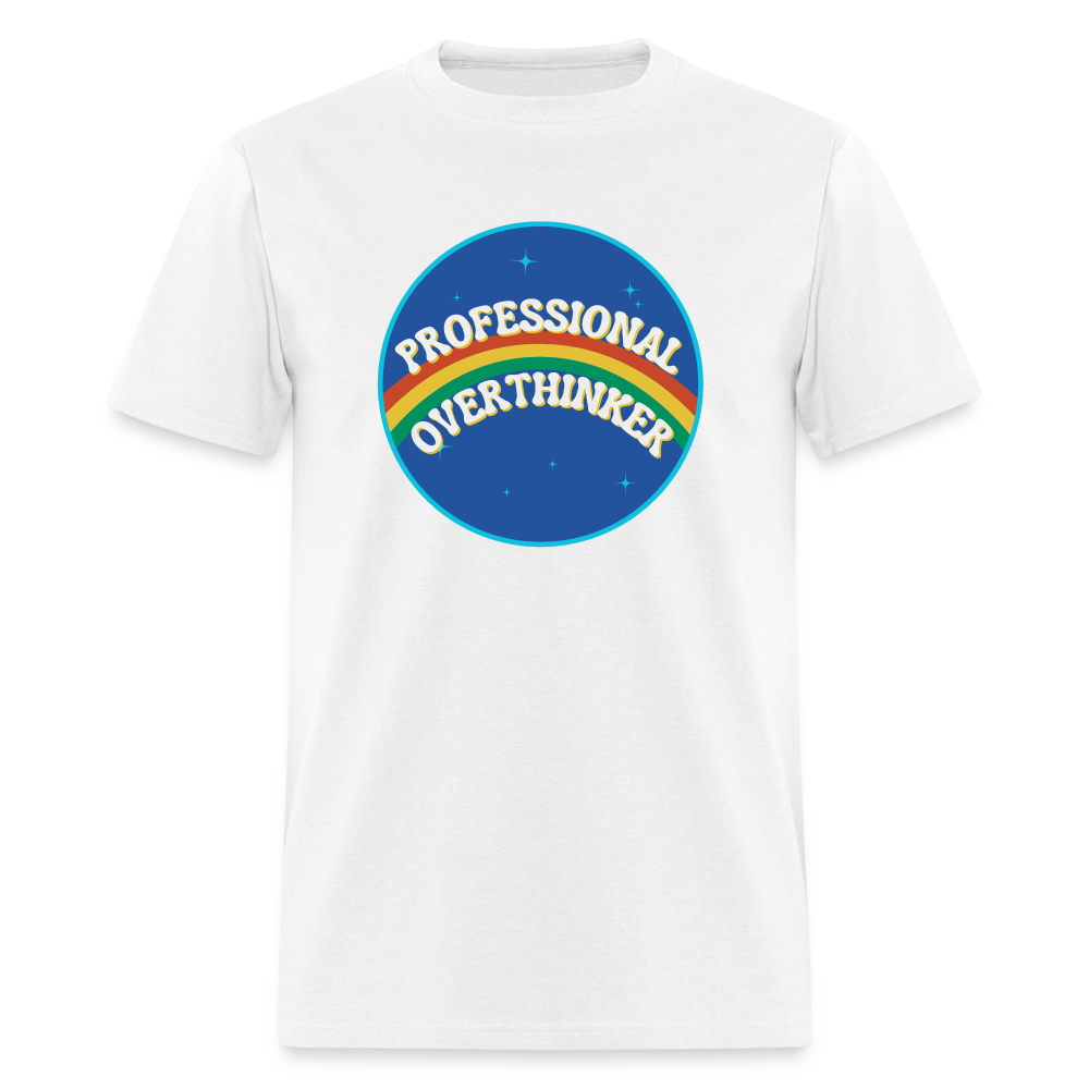 PROFESSIONAL OVERTHINKER TEE - white