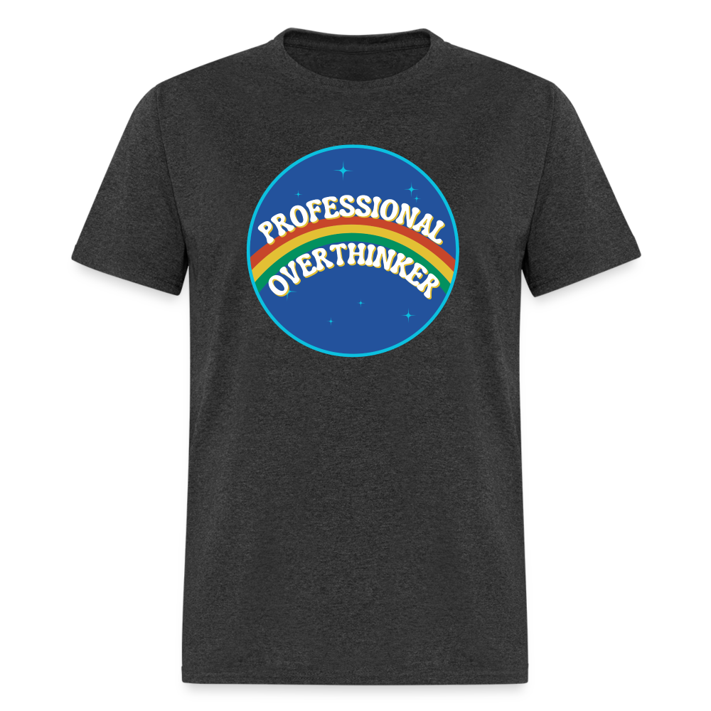 PROFESSIONAL OVERTHINKER TEE - heather black