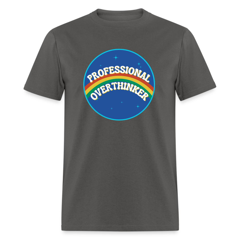 PROFESSIONAL OVERTHINKER TEE - charcoal