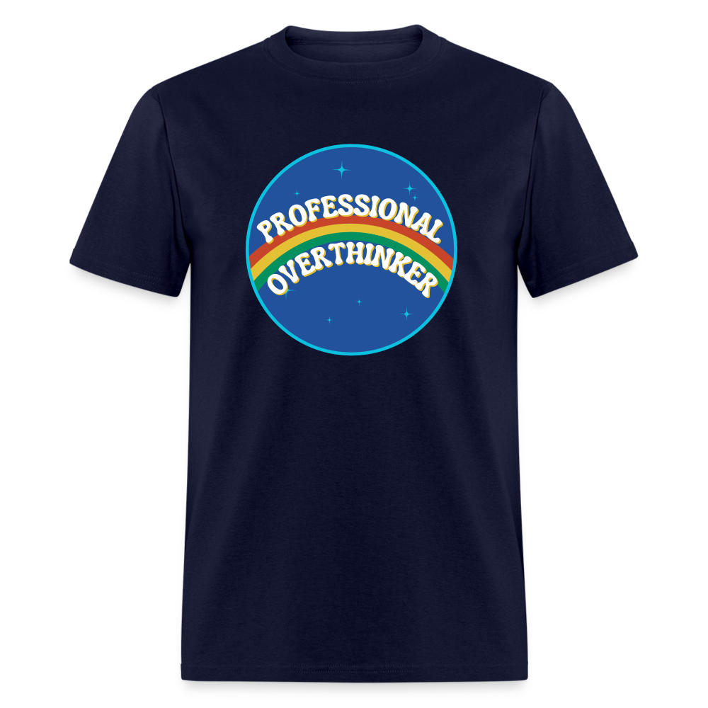 PROFESSIONAL OVERTHINKER TEE - navy