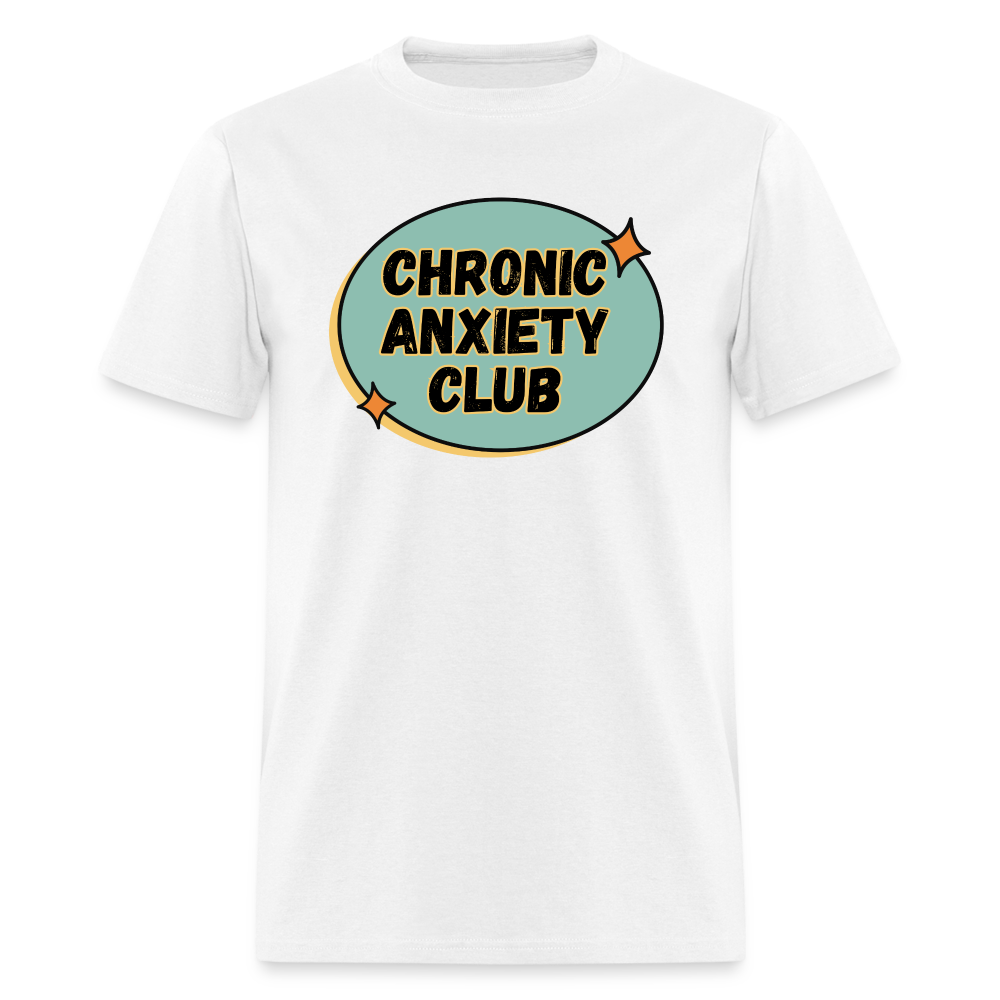 ANXIETY CLUB TEE - white