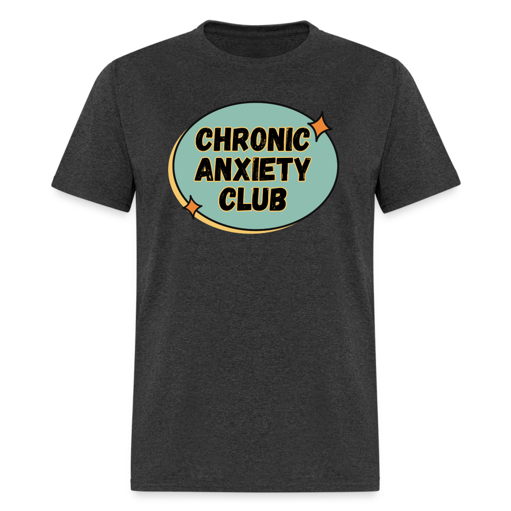 ANXIETY CLUB TEE - heather black