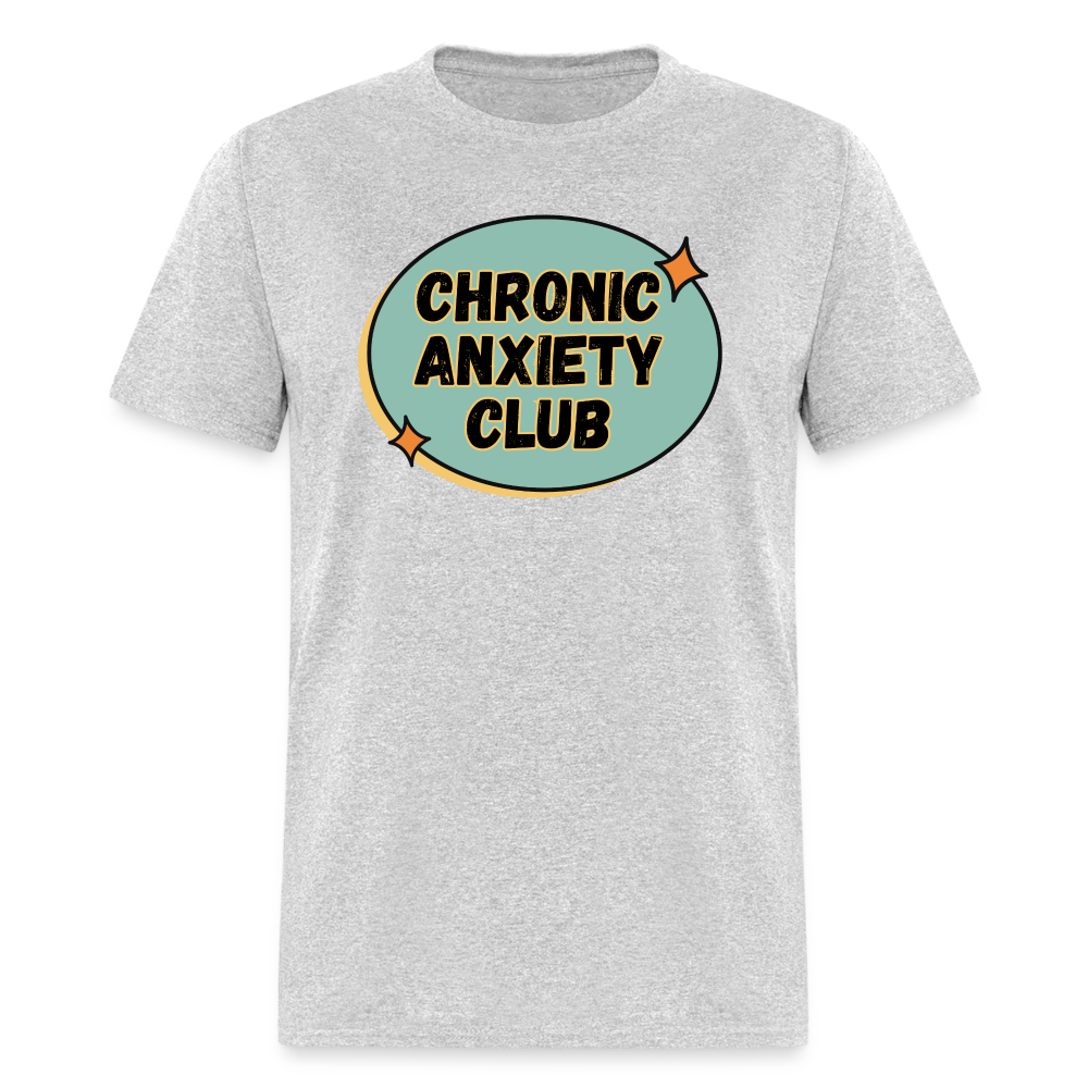 ANXIETY CLUB TEE - heather gray