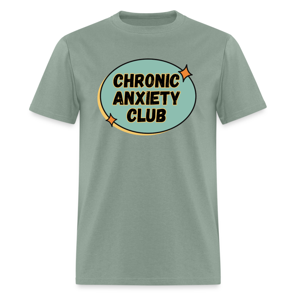 ANXIETY CLUB TEE - sage