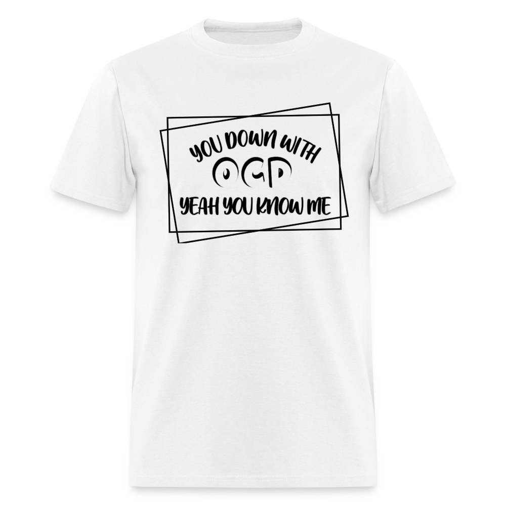 DOWN WITH OCD TEE - (Men’s) - white