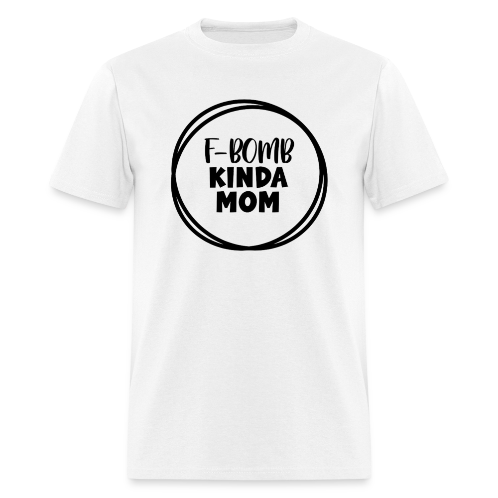 F-BOMB MOM TEE - white