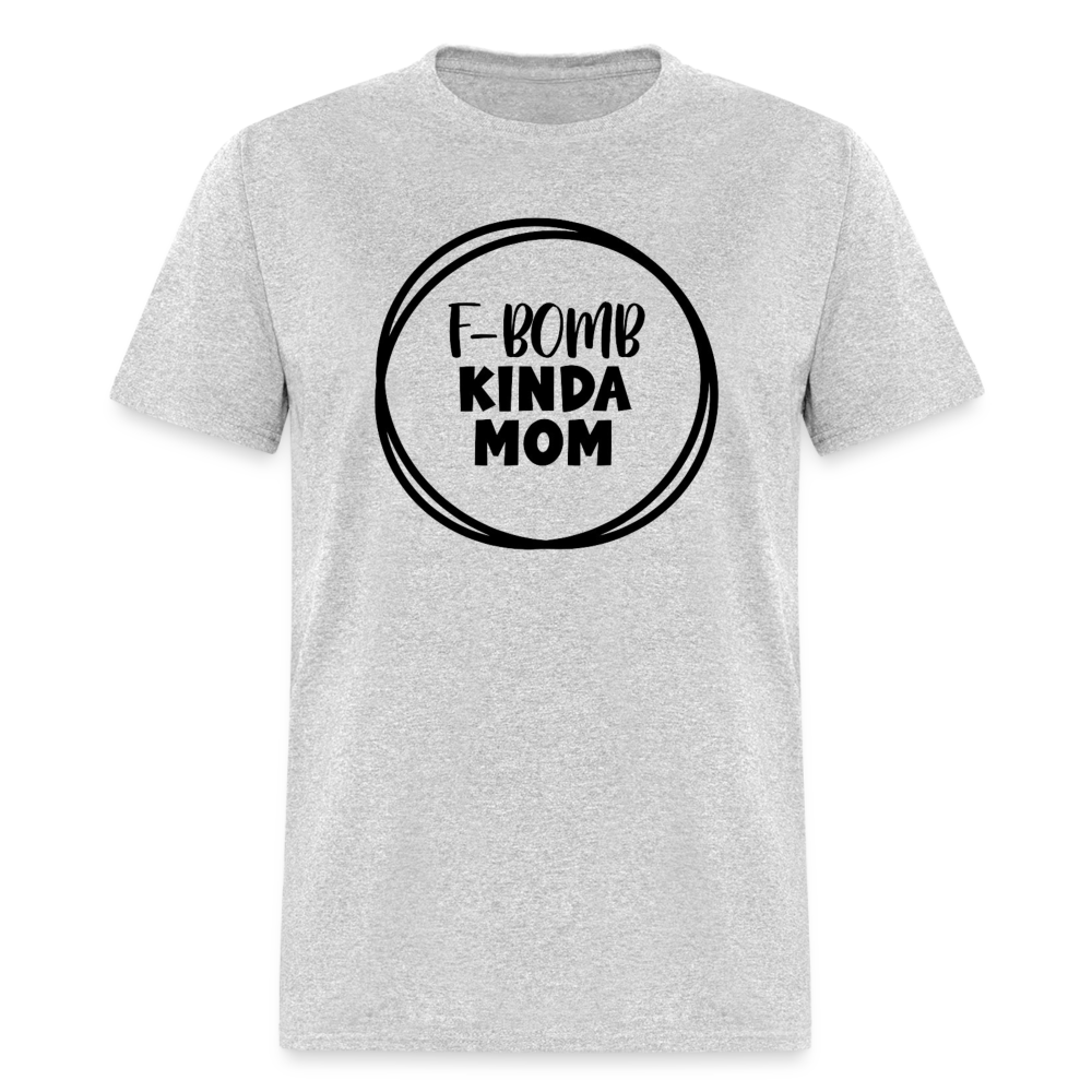 F-BOMB MOM TEE - heather gray