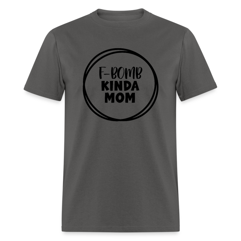 F-BOMB MOM TEE - charcoal