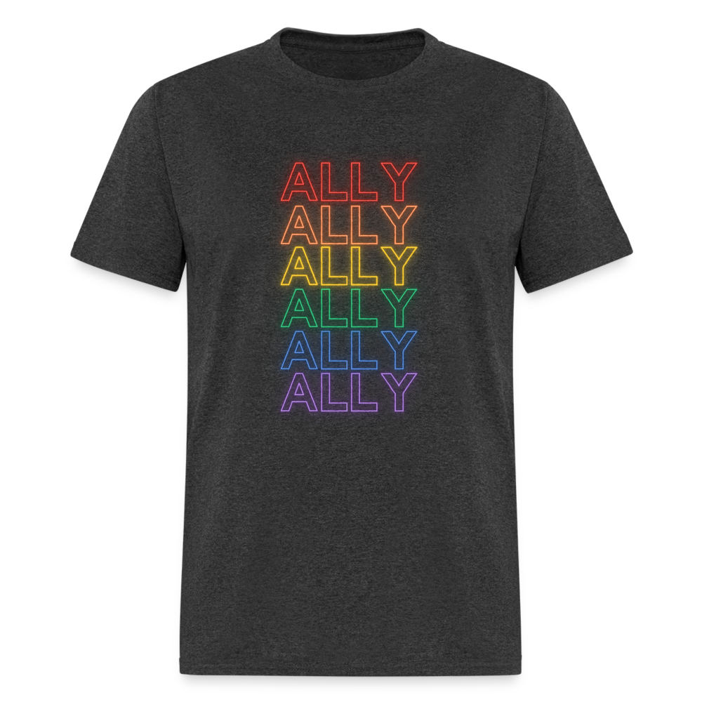 ALLY TEE - heather black