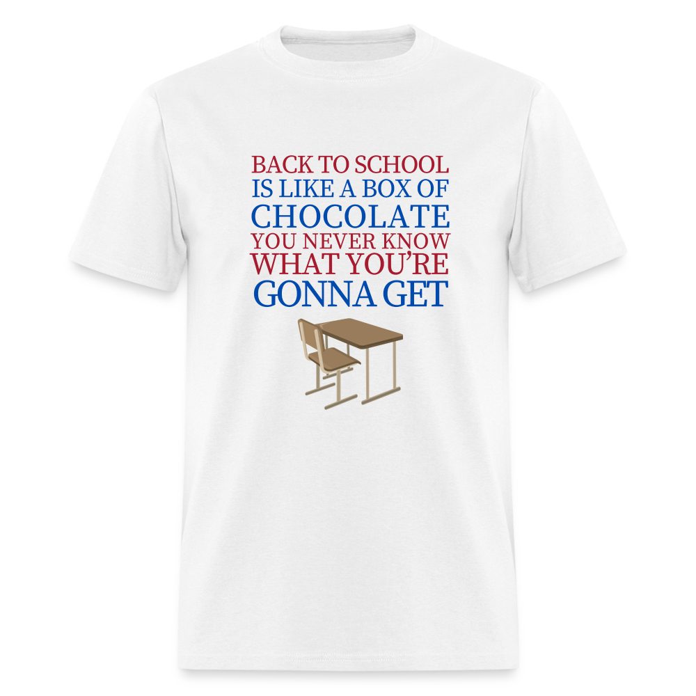 BOX OF CHOCOLATE TEE - white