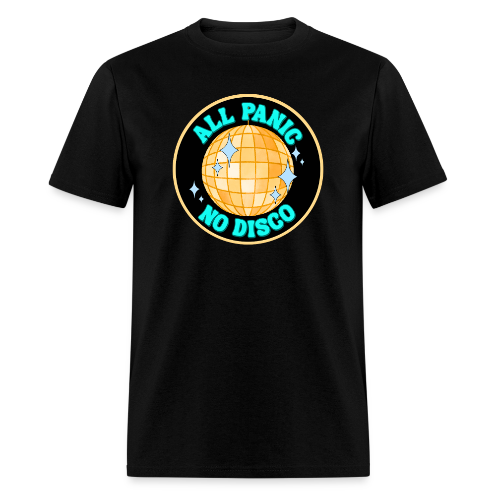 ALL PANIC NO DISCO TEE - black