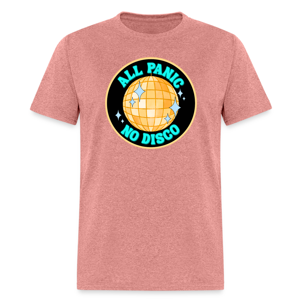 ALL PANIC NO DISCO TEE - heather mauve