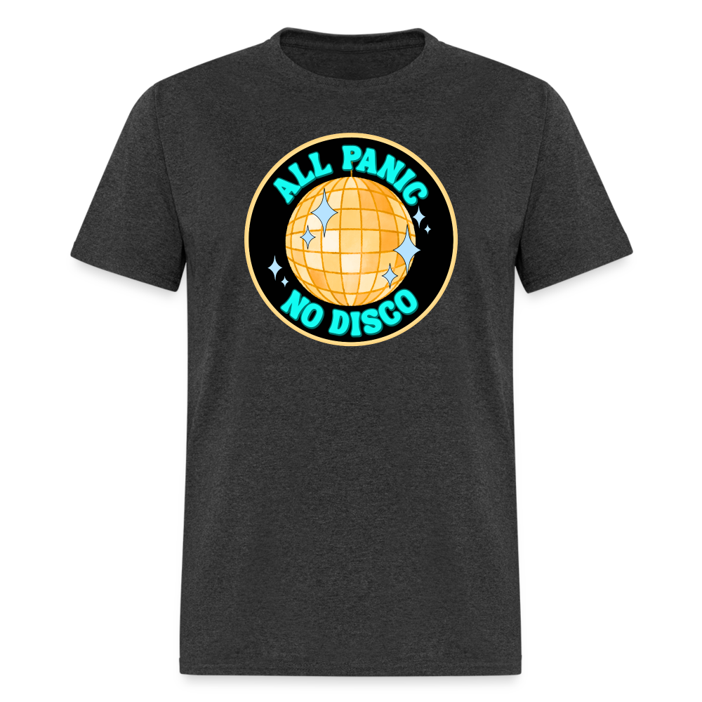 ALL PANIC NO DISCO TEE - heather black