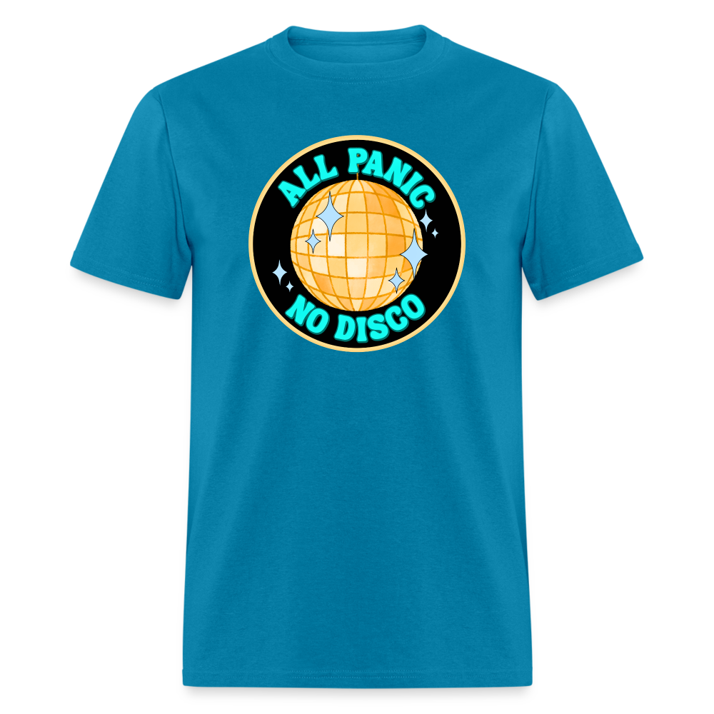 ALL PANIC NO DISCO TEE - turquoise