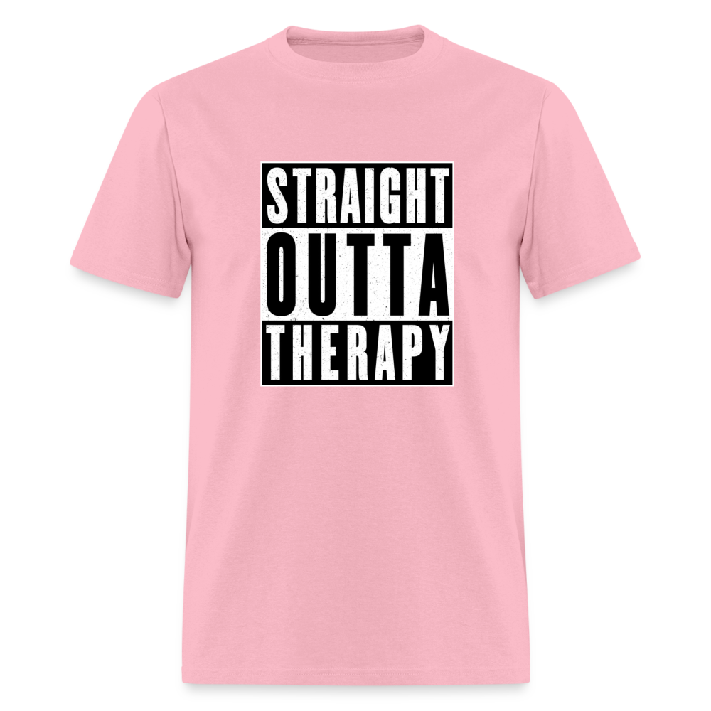 STRAIGHT OUTTA THERAPY TEE - pink