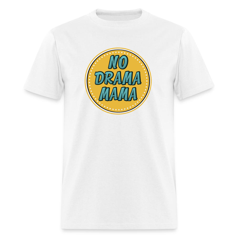 NO DRAMA MAMA TEE - white