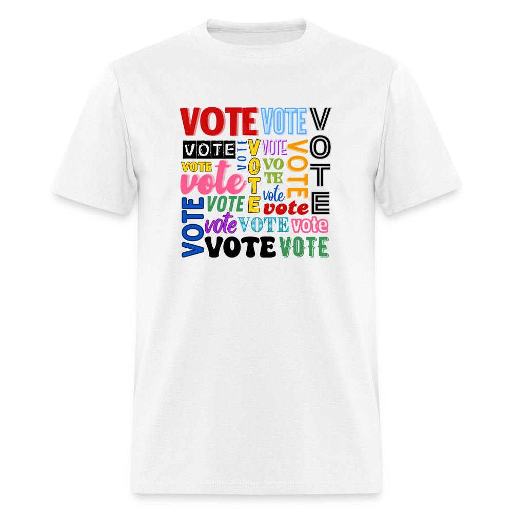 VOTE TEE - white