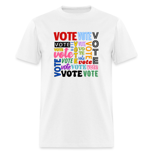 VOTE TEE - white