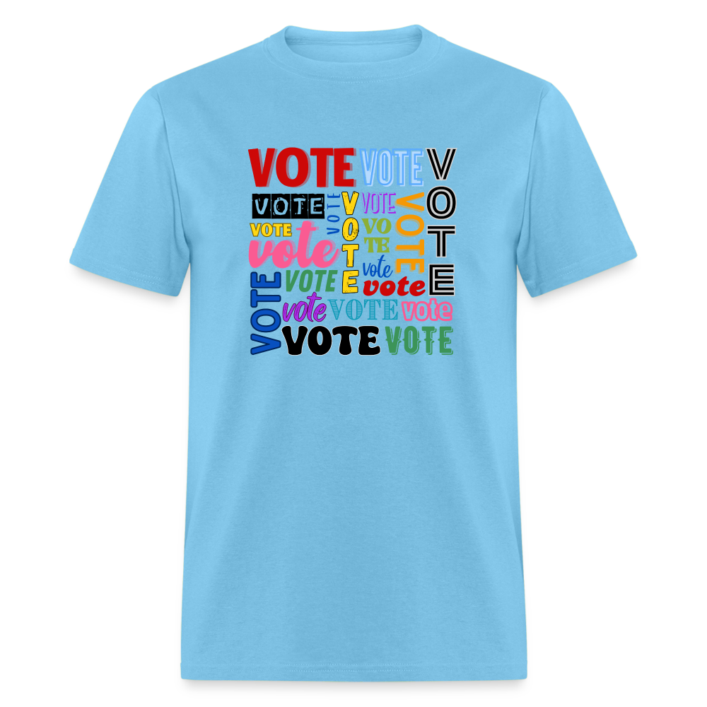 VOTE TEE - aquatic blue