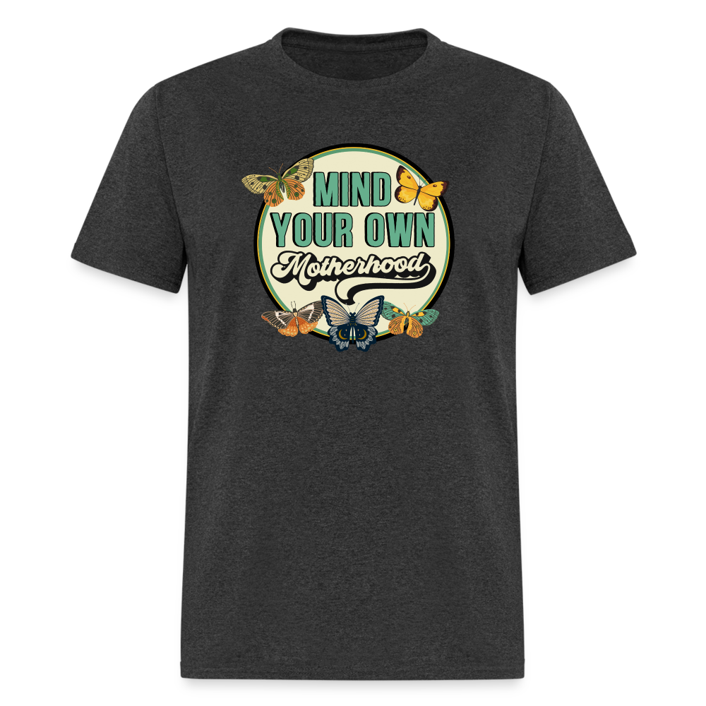 MIND YOUR MOTHERHOOD TEE - heather black