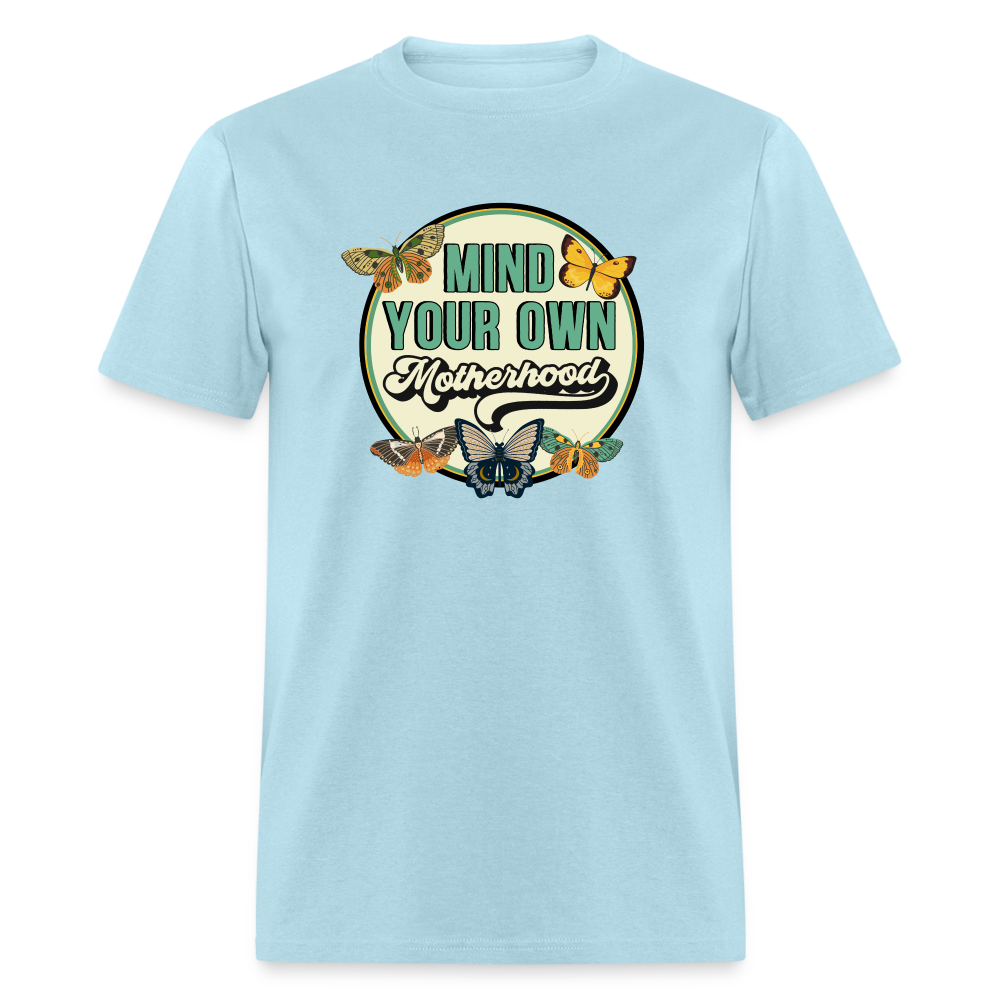 MIND YOUR MOTHERHOOD TEE - powder blue