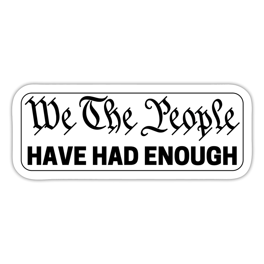 WE THE PEOPLE STICKER - white matte