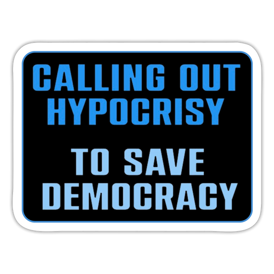 HYPOCRISY STICKER - white matte