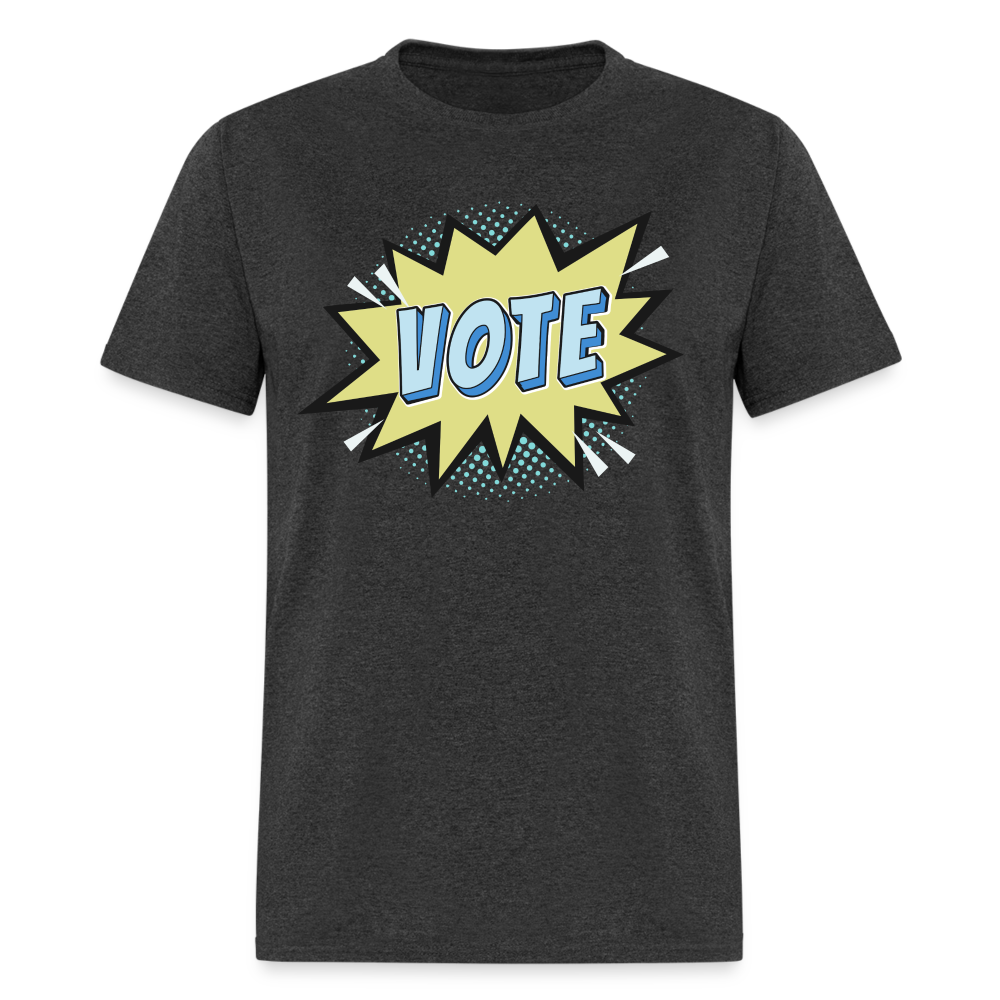 VOTE! TEE - heather black