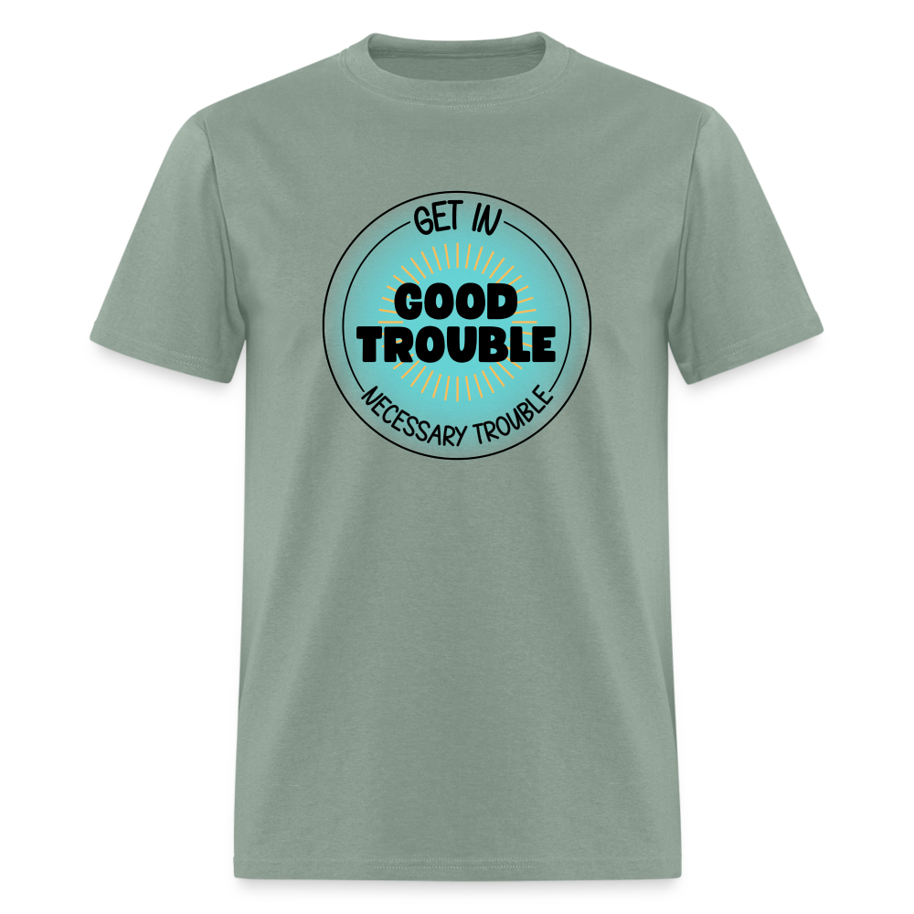 GOOD TROUBLE TEE - sage