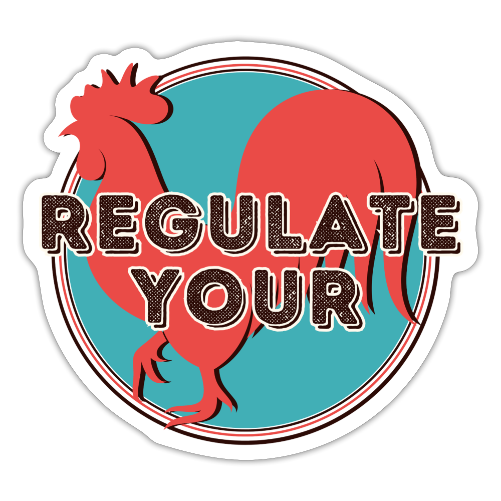 REGULATE  STICKER - white matte