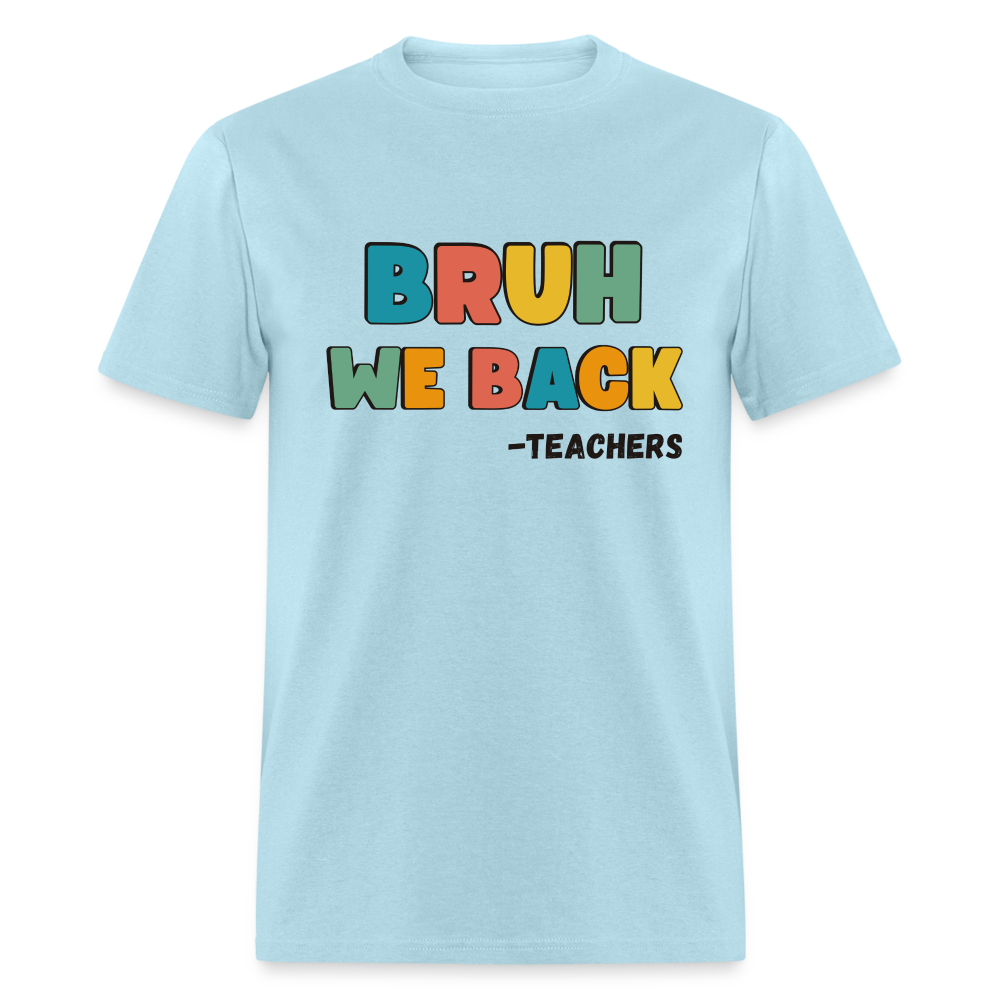 WE BACK TEE - powder blue