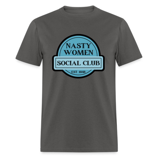 NASTY WOMEN TEE - charcoal