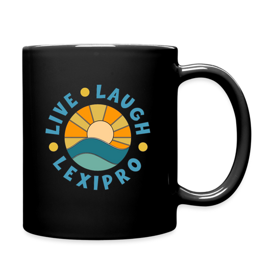 LIVE LAUGH LEXIPRO MUG - black